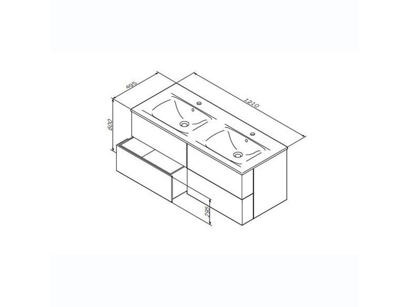 Купить Тумба под раковину AM.PM Spirit 2.0 M70AFHD1202WG , подвесная, 120 см