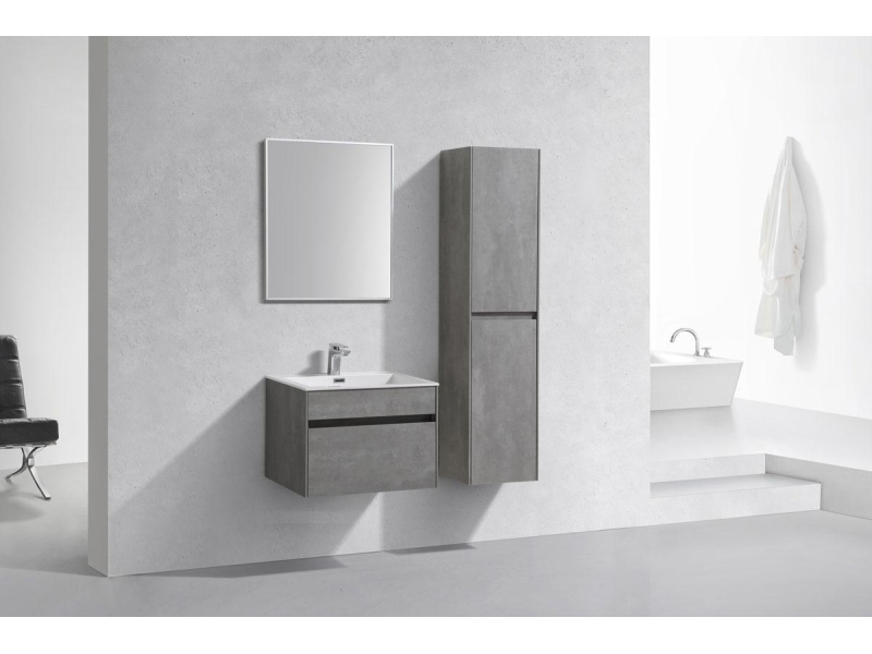 Купить Тумба под раковину Vincea Chiara VMC-1C600CT 60 см, подвесная, серый