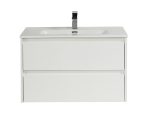 Тумба под раковину BelBagno Kraft 80, подвесная, цвет Bianco Opaco, Kraft-800-2C-SO-BO