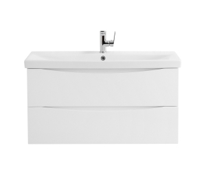 Тумба под раковину BelBagno Marino-Cer 90, подвесная, цвет Bianco Opaco, MARINO-CER-900-2C-SO-BO-P