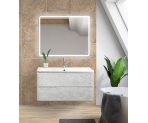 Тумба под раковину BelBagno Albano-800 ALBANO-800-2C-SO-CVG искусственный камень, цвет серый
