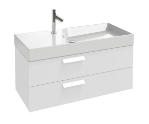 Тумба для раковины Jacob Delafon Rythmik EB1304-N18, 100 см, цвет белый глянцевый