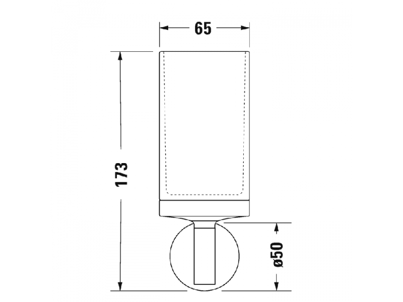 Купить Стакан для щеток Duravit Starck T 0099311000, хром