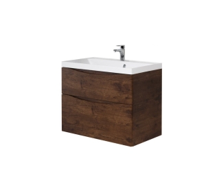 Тумба под раковину BelBagno Marino 90 см, Rovere Moro - коричневый дуб, MARINO-H60-900-2C-SO-RW-P