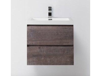 Тумба под раковину BelBagno Luce LUCE-600-2C-SO-PT, 60 х 48 х 50 см, цвет серый камень (stone)