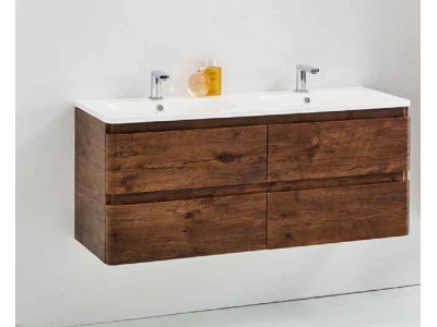 Тумба под раковину Vincea Alba VMC-1A120RW 120 см, подвесная, коричневый