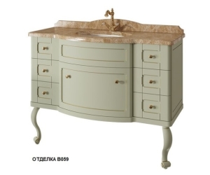 Тумба под раковину Caprigo Imperio 120 см, 7 ящиков, напольная, отделка B059, 11621-B059