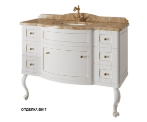 Тумба под раковину Caprigo Imperio 120 см, 7 ящиков, напольная, отделка B017, 11621-B017