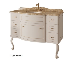 Тумба под раковину Caprigo Imperio 120 см, 7 ящиков, напольная, отделка B074, 11621-B074