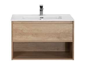 Тумба под раковину BelBagno Kraft 80, подвесная, цвет Rovere Nebrasca Nature, Kraft-800-1C-SO-RNN
