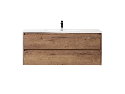 Тумба под раковину BelBagno Kraft 120, подвесная, цвет Rovere Tabacco, Kraft-1200-2C-SO-RT