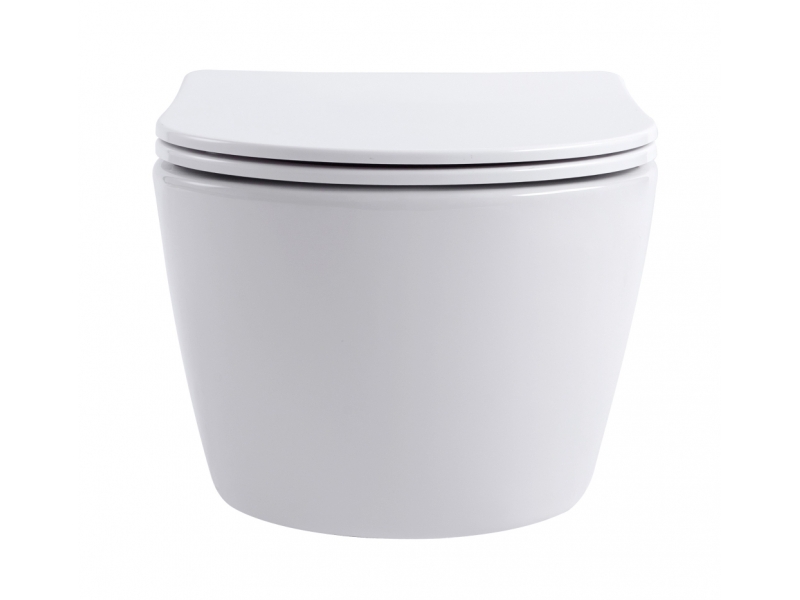 Купить Подвесной безободковый унитаз Aquanet Smart W Rimless, крышка микролифт, Slimseat, белый, 276395