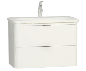 Тумба с раковиной Vitra Nest Trendy 80 см, подвесная, белая, 56441
