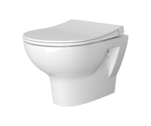 Подвесной унитаз Vitra Zentrum безободковый с сидением SoftCLose, белый, 5795B003-6077