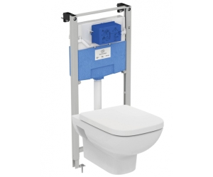 Инсталляция Ideal Standard Prosys 120 M R020467, с унитазом T471701 i.life A RimLS+ безободковый c сиденьем микролифт T453101, комплект, I001701