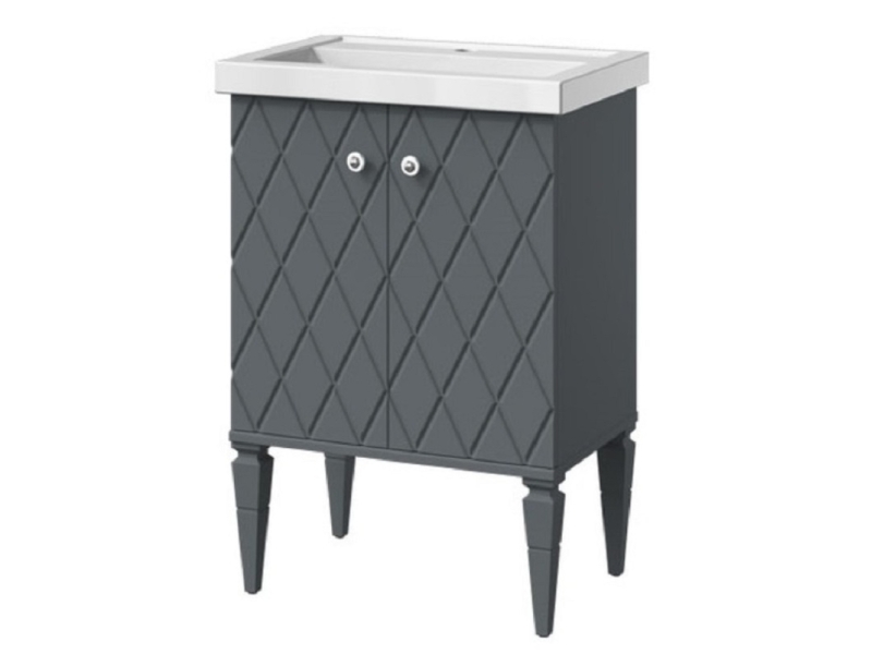 Купить Тумба под раковину Caprigo Aspetto Roma 34510 60 см, цвет TP-810 графит