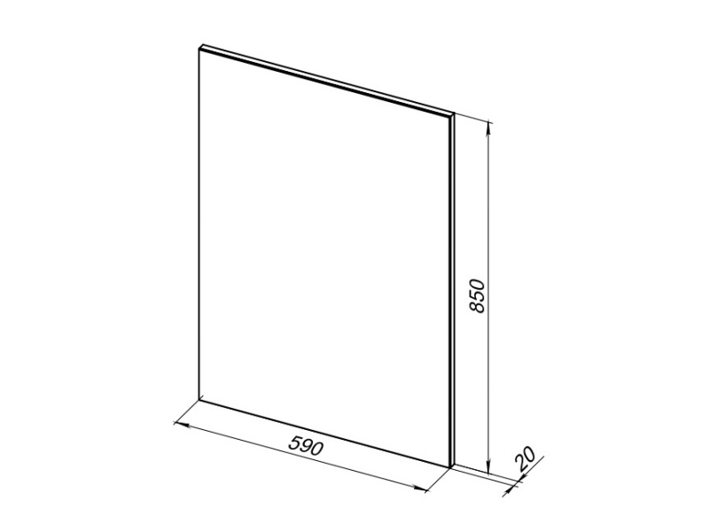 Купить Зеркало Aquanet Lino 60 см, белый матовый, 253905