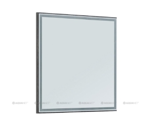 Зеркало Aquanet Сидней 75 242258, с LED-подсветкой, цвет - дуб рошелье