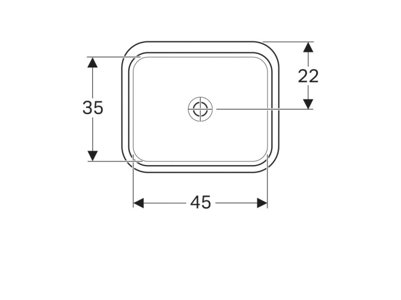 Купить Раковина Geberit Variform 500.762.01.2, 53 x 44 см, белая