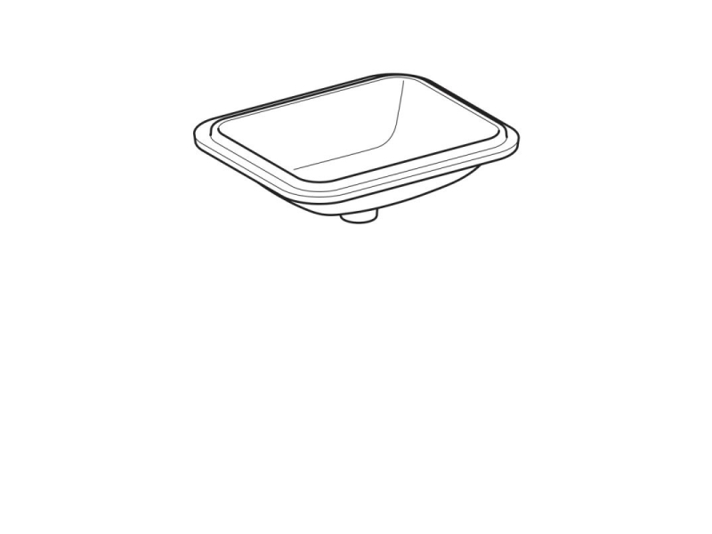 Купить Раковина Geberit Variform 500.762.01.2, 53 x 44 см, белая