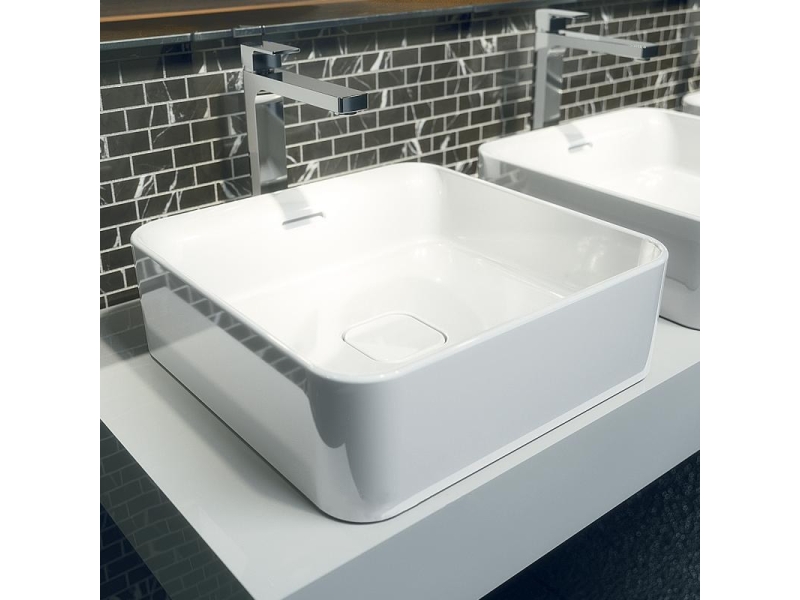 Купить Раковина двойная Ideal Standard Strada II Square Vessel 40 см, белый, T296301