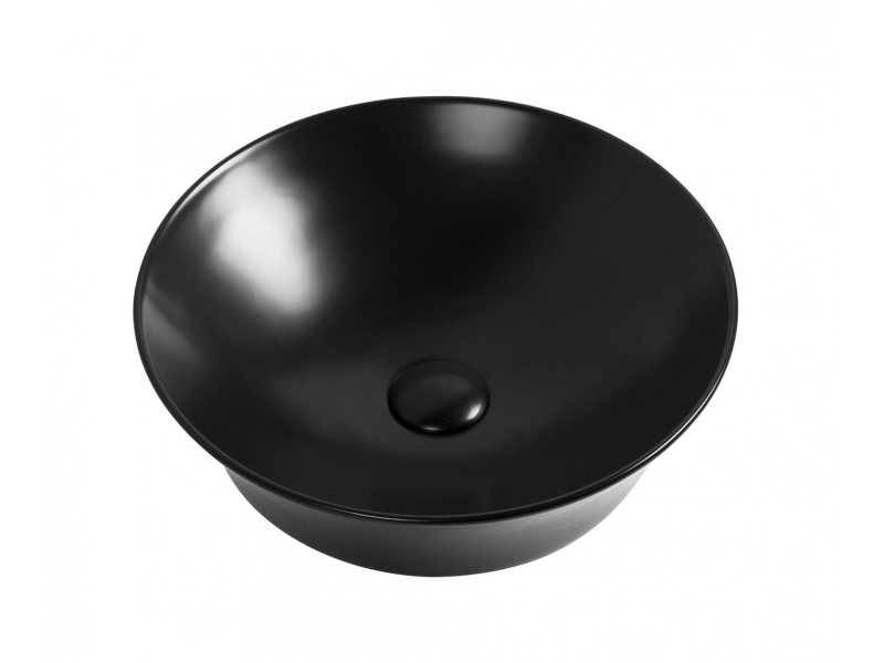 Купить Раковина Aquanet Smart -1-MB 42 x 42 x 12.5 см, накладная, черный матовый, 273686