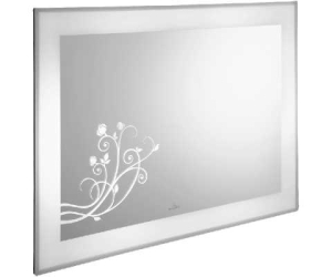 Зеркало с подсветкой Villeroy&Boch La Belle A337 D500, белый глянец с декором A337 D500