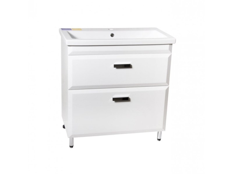 Купить Тумба под раковину Style Line Лотос 70 CC-00000375 Люкс Plus, 70 см, напольная, белая
