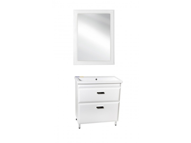 Купить Тумба под раковину Style Line Лотос 70 CC-00000375 Люкс Plus, 70 см, напольная, белая
