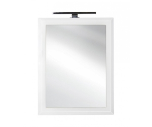 Зеркало Style Line Лотос 80 CC-00000387 Люкс, 80 см, подвесное, белое