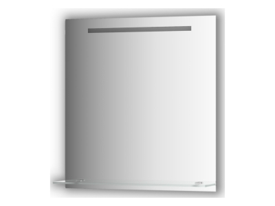 Зеркало с полочкой и LED-светильником Evoform Ledline-S BY 2155 70х75 см