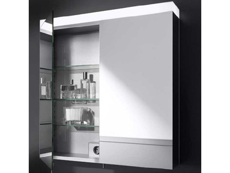 Купить Зеркало-шкаф Keuco Royal Reflex New 24203 171301 80x70x15 см с двойной подсветкой