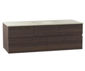 Тумба с раковиной Vitra Memoria 120 см, матовый американский орех, 58356