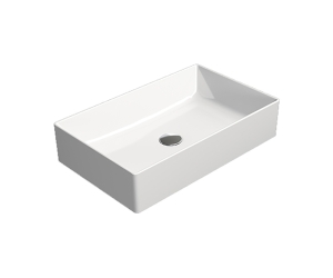 Раковина GSI Kube X накладная, 60 x 37 см, белый глянцевый, 945311