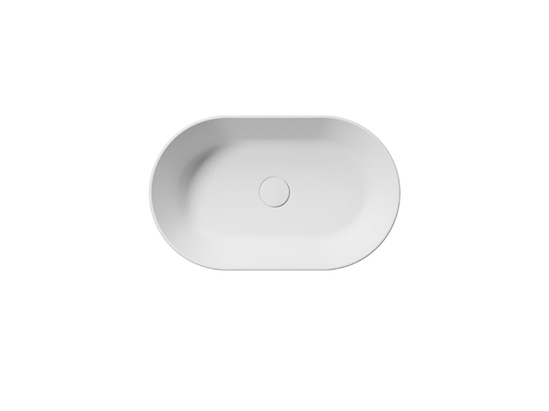 Купить Раковина GSI Kube X накладная, 60 x 37 см, белый матовый, 945809