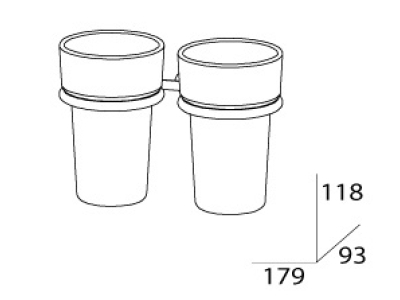 Стакан двойной FBS Universal UNI 026