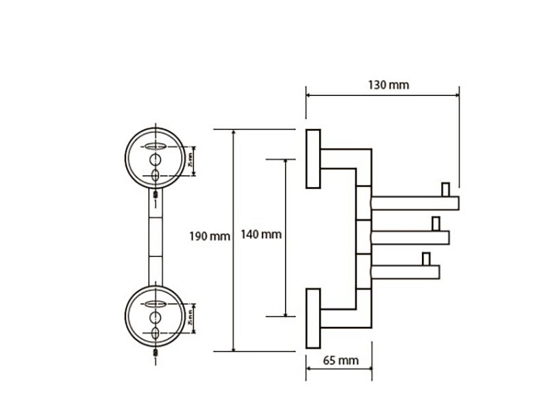 Купить Крючок тройной Bemeta Neo 104206075 5.5 x 11 x 19 см поворотный, хром матовый