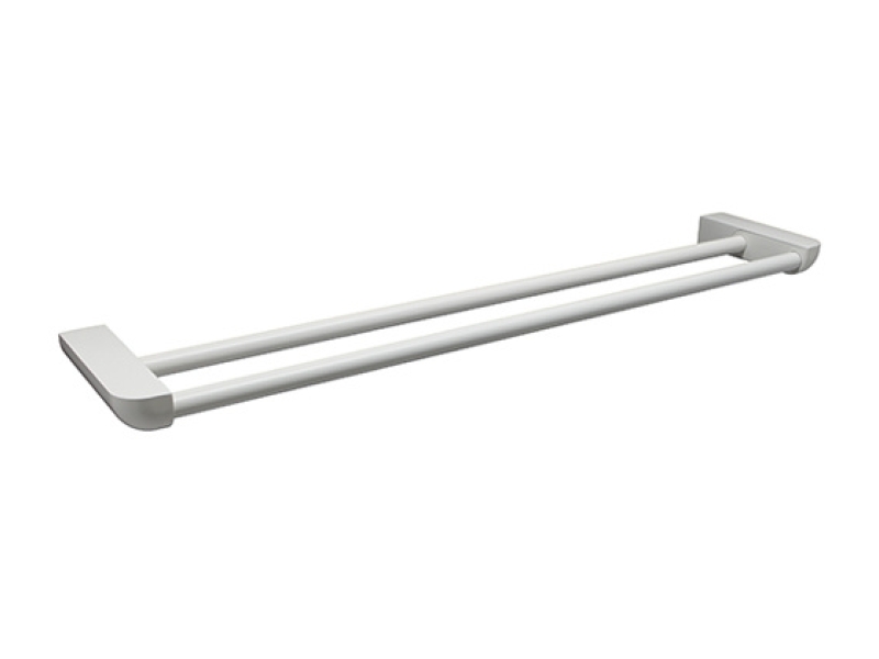 Купить Полотенцедержатель WasserKRAFT Kammel, двойной, 65 см, белый, K-8340W