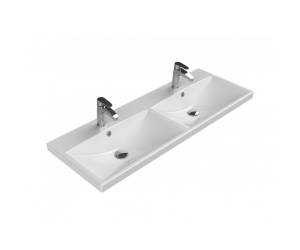Раковина BelBagno 120 см, керамика, белая, BB-0325-120-2-LVB