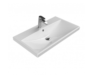 Раковина BelBagno 80 см, керамика, белая, BB-0322-80-LVB