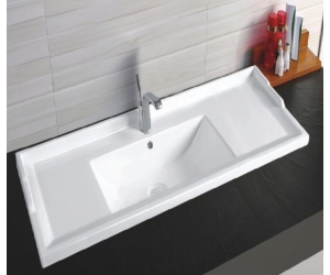 Раковина CeramaLux N, 120 х 47 см, белая, 840-120