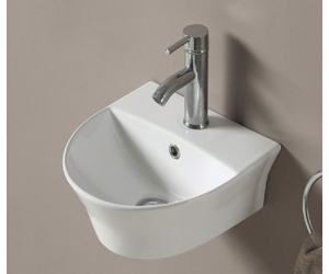 Раковина CeramaLux N, 45 х 40 см, подвесная, белая, 78370A