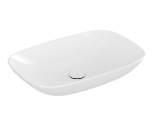 Раковина Villeroy&Boch Loop & Friends 62 см накладная, с переливом, альпийский белый, 4A500001