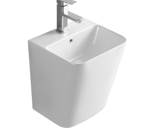 Раковина CeramaLux Серия N, 38 х 34 см, подвесная, белая, 500Q