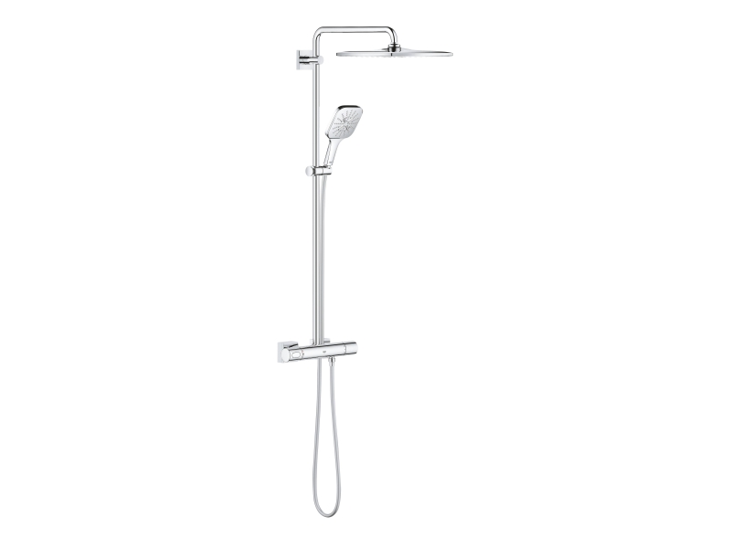 Купить 26649000 Rainshower SmartActive 310 Mono Cube Душевая система, квадратный, 1 режим струи, с термостатом, хром