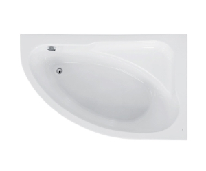 Ванна Roca Welna 160x100 правая асимметричная белая 248643000