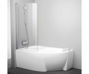 Шторка для ванны Ravak CVSK1 Rosa 140/150 L (блестящий + транспарент) 7QLM0C00Y1