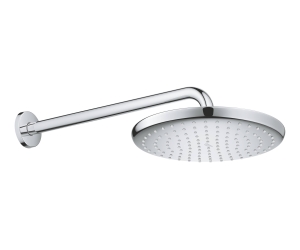 Верхний душ Grohe Tempesta 250 + Душевой кронштейн 380 мм, хром 26668000