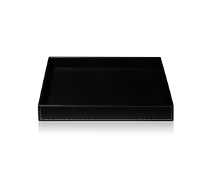 Decor Walther 0932460 - BROWNIE TAB Q Лоток Имитация кожи черная