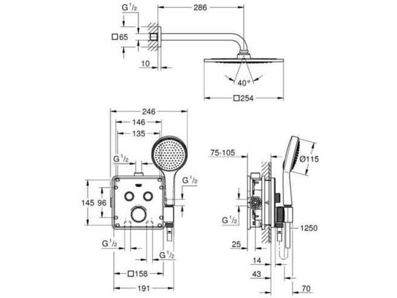 Купить Душевая система Grohe Grohtherm SmartControl 34742000